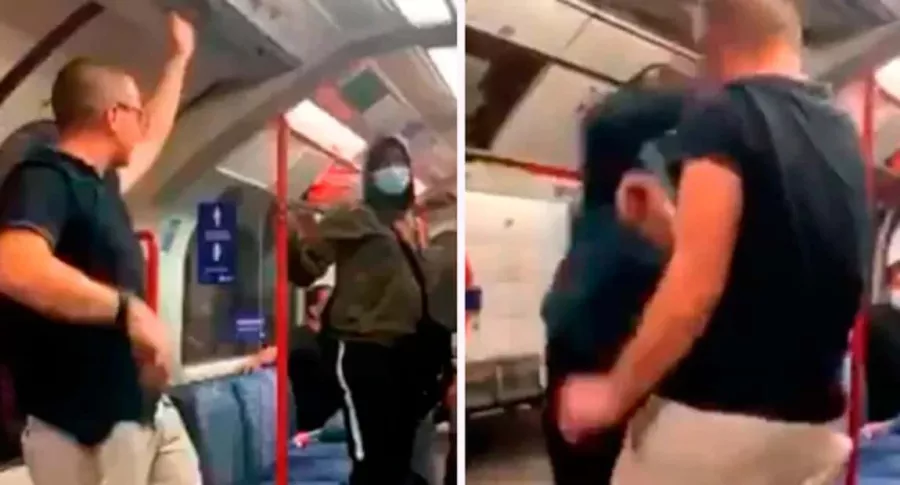 Noquean a racista en metro de Londres