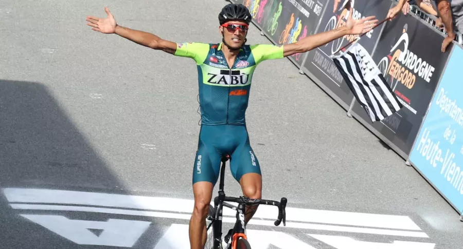 Luca Wackermann, ganador de la primera etapa del Tour de Limousin