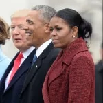 Donald Trump y Barack y Michelle Obama