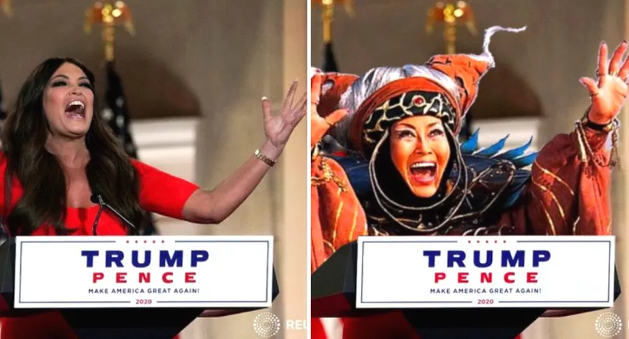 Por gritar en discurso, comparan a novia de hijo de Trump con villana de Power Rangers