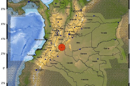 Temblor del 27 de agosto del 2020 en Colombia