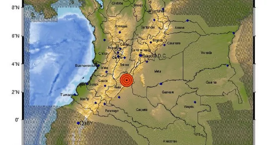 Temblor del 27 de agosto del 2020 en Colombia