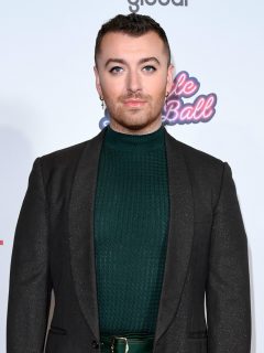 Sam Smith, cantante que está estrenando novio, en el Capital's Jingle Bell Ball 2019.