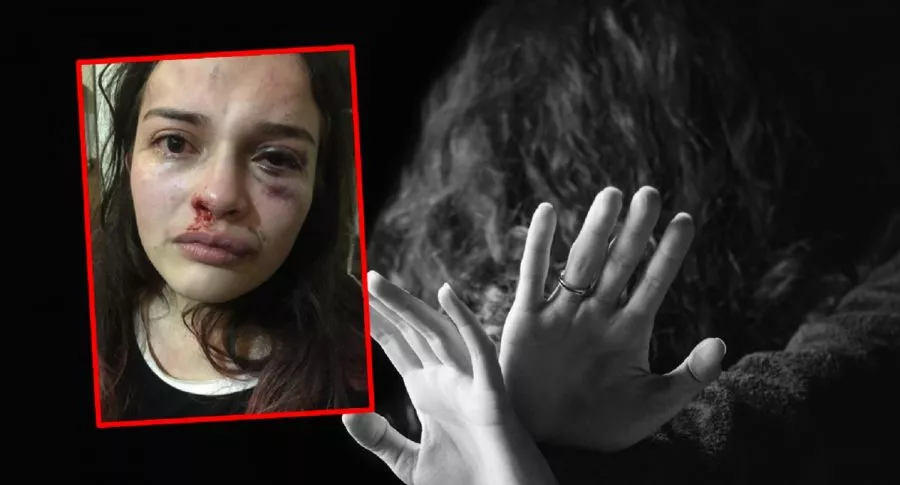 Imagen de violencia contra una joven ilustra un crudo relato de maltrato intrafamiliar. (Fotomontaje de Pulzo).