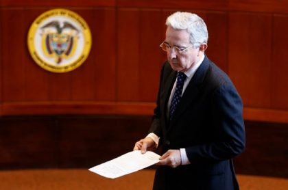 Álvaro Uribe en indagatoria en la Corte Suprema
