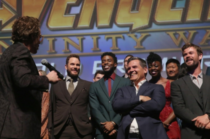 Chadwick Boseman, actor de 'Pantera negra' que murió este 28 de agosto del 2020, en el estreno de 'Avengers Endgame'.