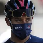 Egan Bernal en la etapa 2 del Tour de Francia, clasificación general