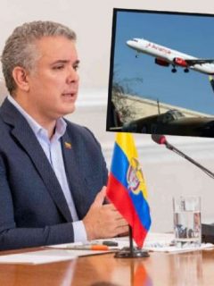 Imagen de Iván Duque, en su programa ‘Prevención y Acción’, quien defiende préstamo para Avianca