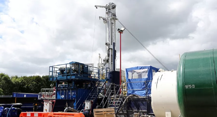 Instalación de fracking, a propósito de la eliminación de un artículo que autorizaba incentivos para usarlo en Colombia.