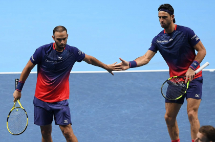 Juan Sebastián Cabal y Robert Farah ganan su primer partido en el US Open. Foto de referencia.