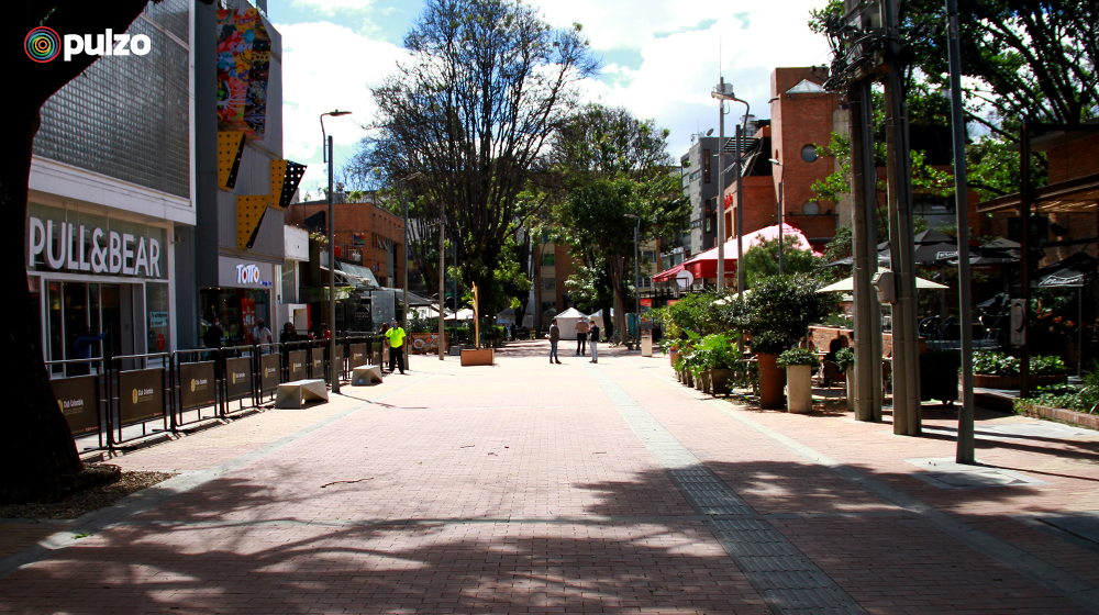 'Zona T' en el primer día de reapertura de restaurantes en ‘Bogotá a cielo abierto’.