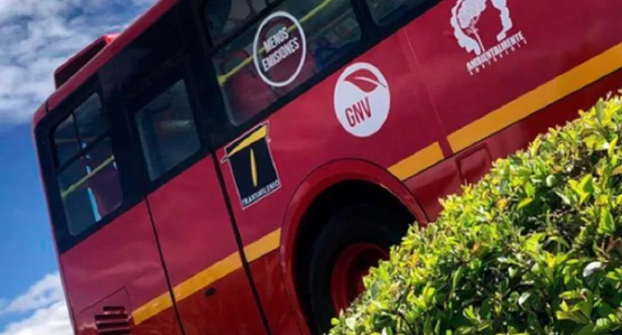 Bus de Transmilenio, a propósito de las nuevas rutas que anunció el sistema de transporte. 