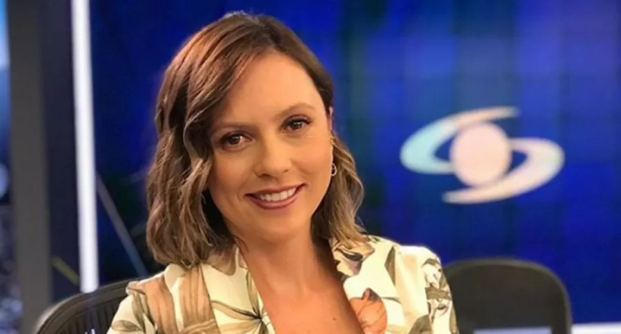 Catalina Gómez, presentadora de Noticias Caracol, quien está embarazada