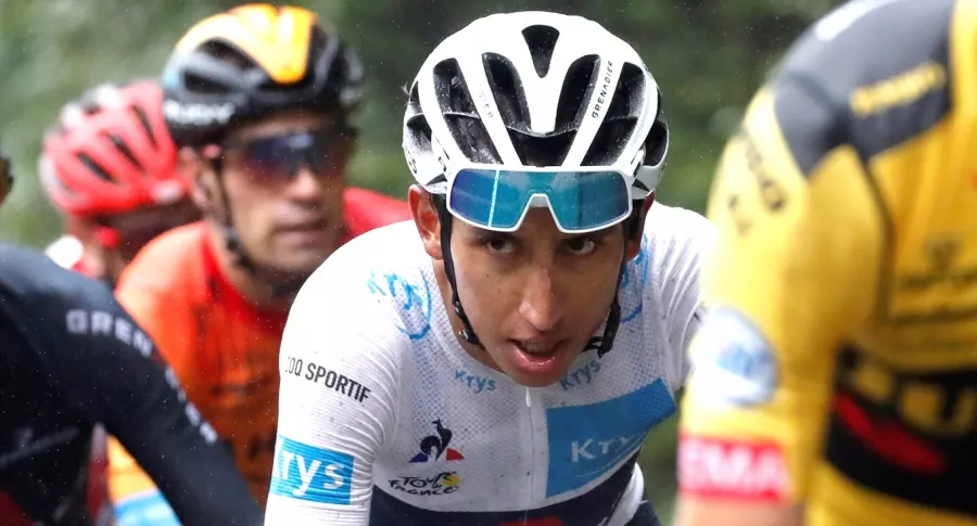 Egan Bernal da la clave para ganar el Tour de Francia. En la foto, el colombiano el el lote de los favoritos.