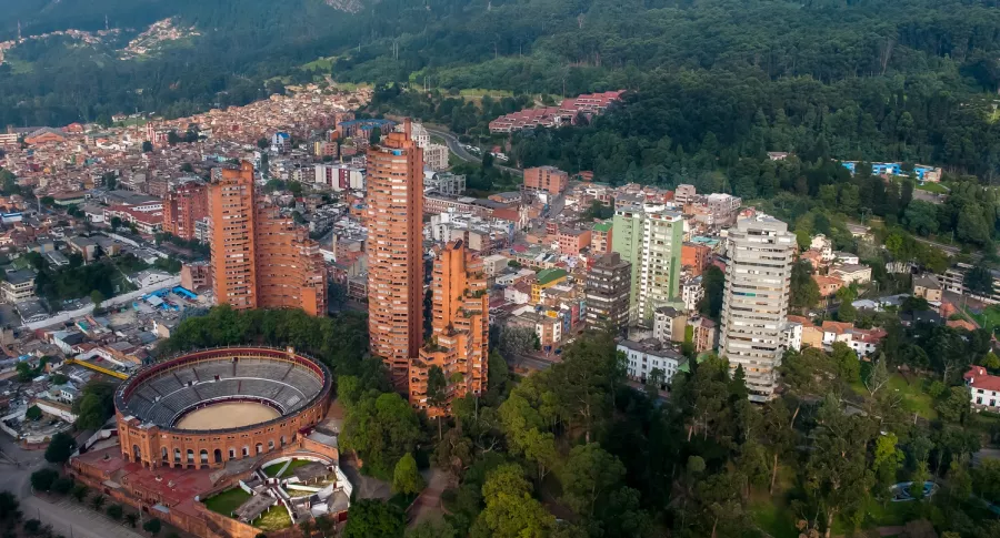 Vista panorámica de Bogotá, a propósito de la medida de pico y cédula en la capital. 