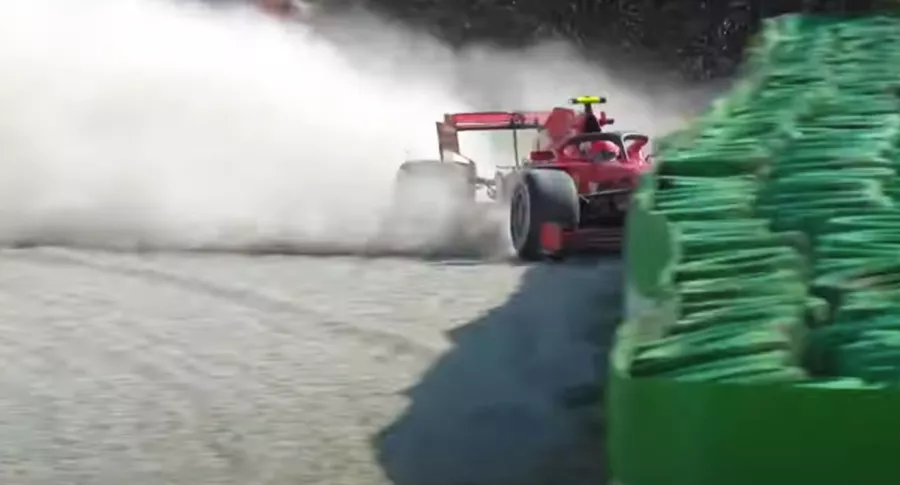Violenta estrellada de Leclerc en la Fórmula 1