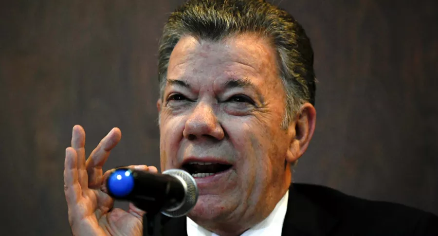 Juan Manuel Santos, dispuesto a dialogar con Álvaro Uribe. Imagen de referencia de Santos en 2019