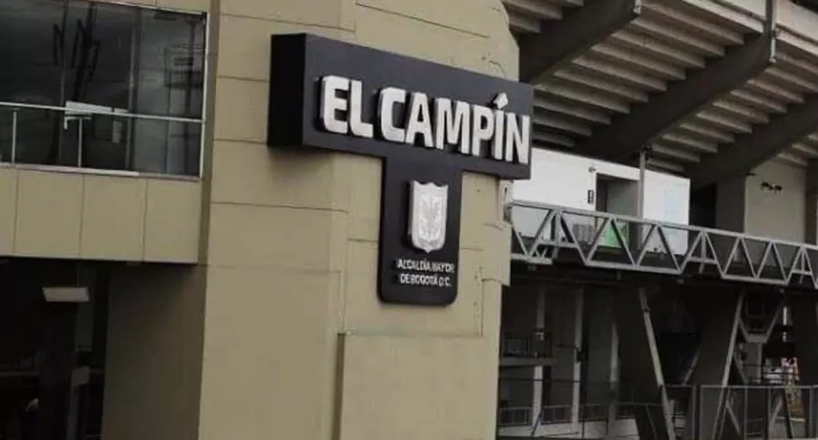 Fútbol El Campín aún no está permitido; no lo han pedido prestado. Foto de la fachada del estadio.