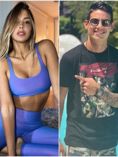 Foto de Shannon de Lima y James Rodríguez, a propósito del romántico mensaje que ella le dejó por su ingreso al Everton