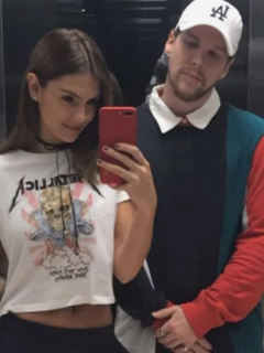 Danielle Arciniegas y 'DIM', de Piso 21, quienes tuvieron a su segunda hija, Roma, en septiembre del 2020.