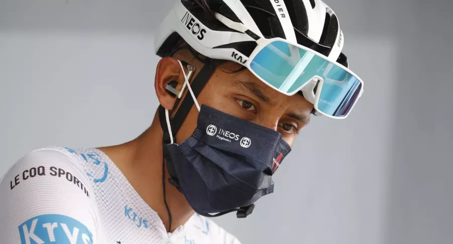 Egan Bernal en etapa 12 del Tour de Francia, clasificación general