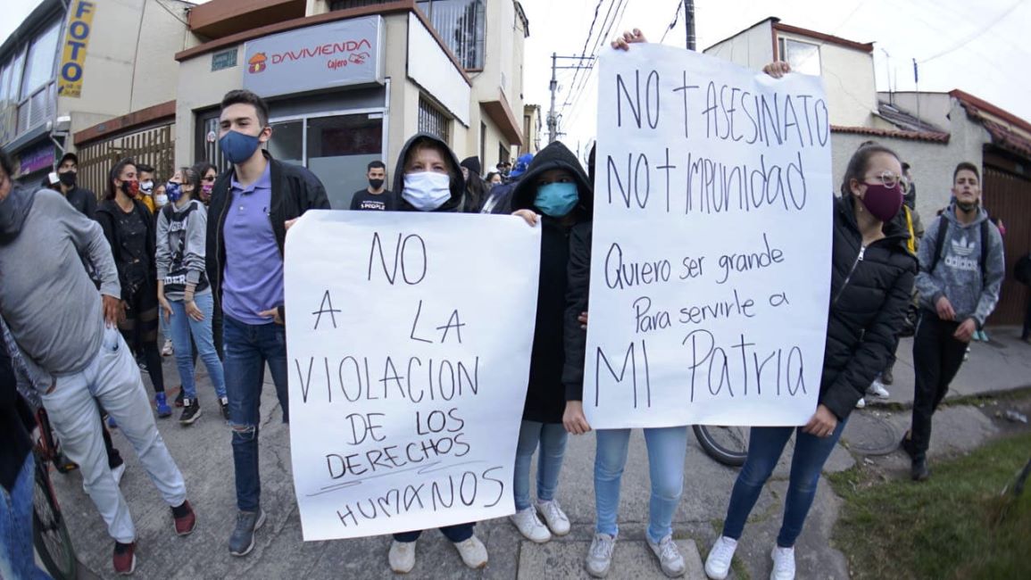 Manifestantes vuelven al CAI al que llevaron a Javier Ordóñez