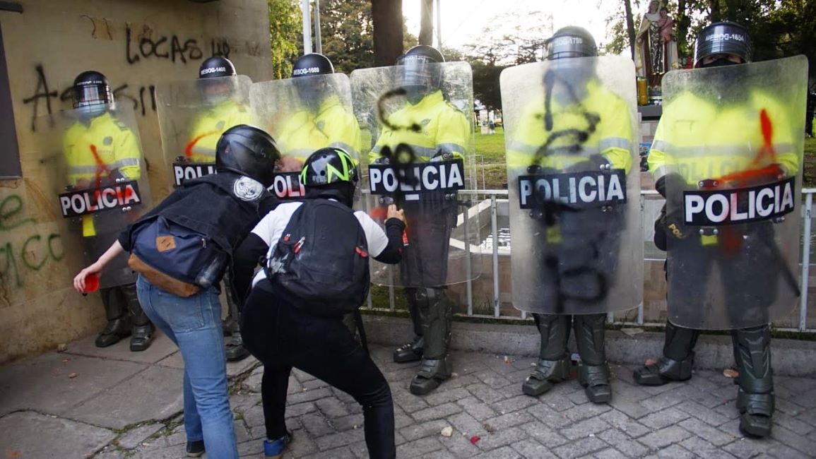 Manifestantes vuelven al CAI al que llevaron a Javier Ordóñez