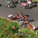 Caída de Nairo Quintana en etapa 13 de Tour de Francia
