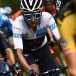Egan Bernal en etapa 13 del Tour de Francia, clasificación general