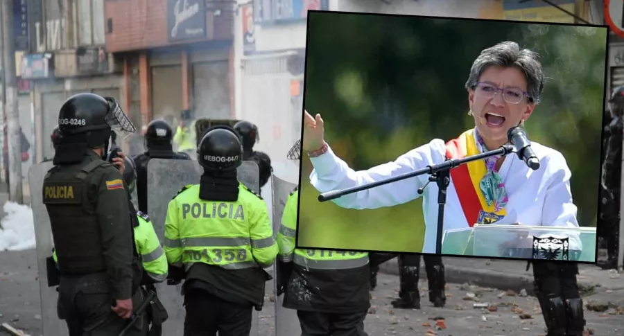 Claudia López se quejó de la desobediencia de la Policía en Bogotá. Imagen ilustrativa.