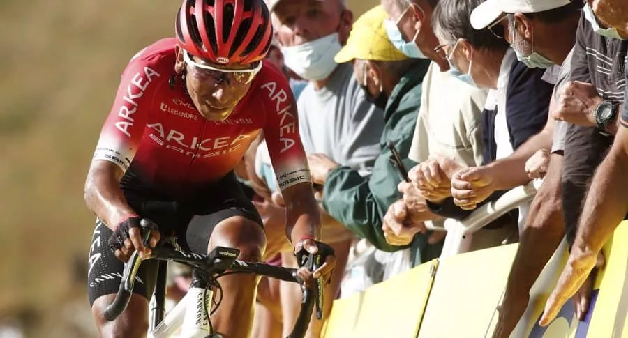 Nairo Quintana en la etapa 13 del Tour de Francia, en la que sufrió una caída que le dejó varias lesiones
