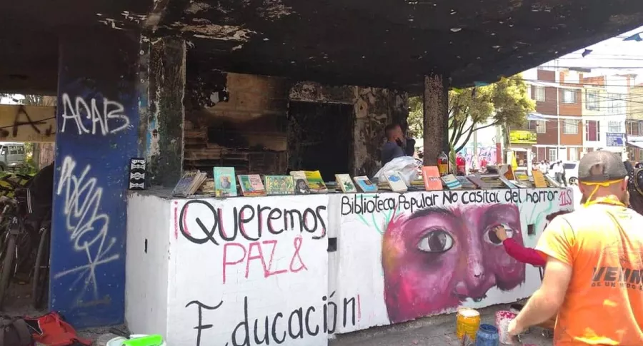 CAI quemado de La Gaitana se convirtió en biblioteca.