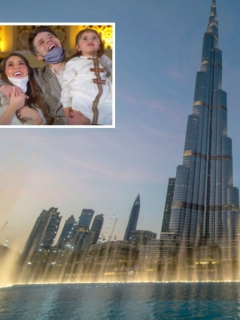 Foto de la torre Burj Khalifa, en Dubái, que ilustra nota sobre una pareja que mandó a iluminar esa estructura para revelar el sexo de su bebé.