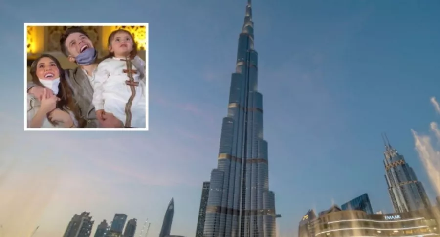 Foto de la torre Burj Khalifa, en Dubái, que ilustra nota sobre una pareja que mandó a iluminar esa estructura para revelar el sexo de su bebé.