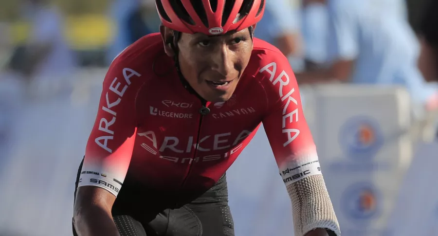 Nairo Quintana en la etapa 15 del Tour de Francia 2020, en la que perdió casi cuatro minutos en la clasificación general