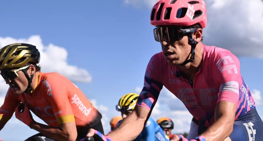 Rigoberto Urán en el Tour de Francia, que se quitó presión luego de estar tercero en la clasificación general