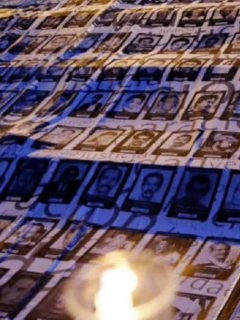 Homenaje a líderes sociales, que según Ariel Ávila (recuadro) tendrán un 2021 “muy intenso en violencia” en su contra.