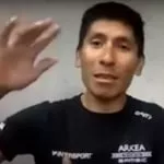 Nairo Quintana hablando de las ampollas que tiene en su cuerpo y lo afectaron en el Tour de Francia