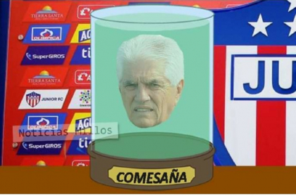 Meme de la renuncia de Julio Comesaña al Junior de Barranquilla