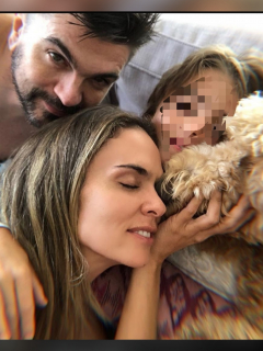 Foto de Juanes, Karen Martínez y su hijo Dante , a propósito del cumpleaños del pequeño