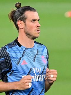 Gareth Bale entrenando con el Real Madrid, equipo del que se podría ir en este mercado de pases para el Tottenham