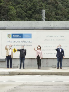 Pelea por placa conmemorativa del Túnel de la Línea