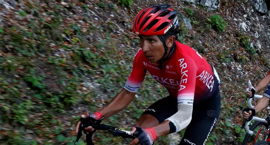 Nairo Quintana en el Tour de Francia, quien fue criticado por el exciclista español Pedro 'Perico' Delgado