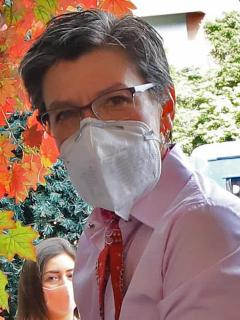 Claudia López, alcaldesa de Bogotá, que fue desmentida por el Gobierno sobre infiltrados en protestas