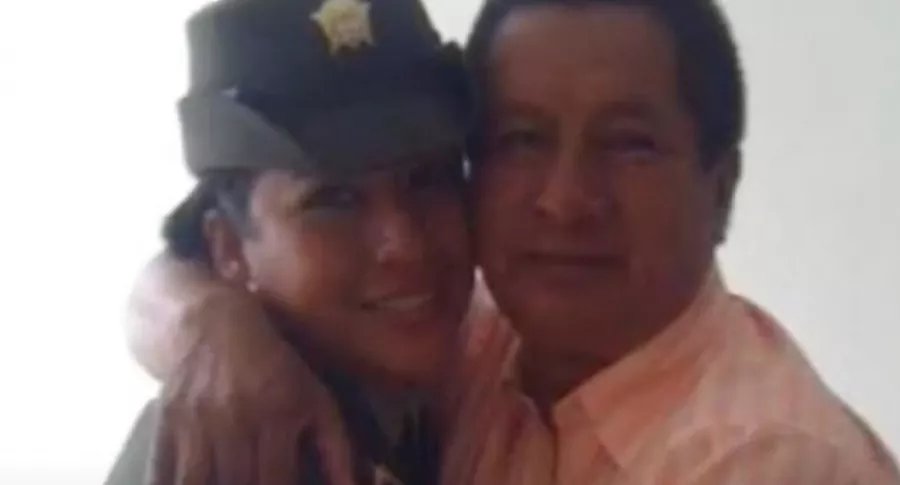 La patrullera Jenny Patricia Macías y su padre, que fallecieron por COVID-19