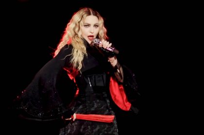 Madonna durante su gira 'Rebel Heart', que probablemente aparecerá en la película sobre su carrera musical.