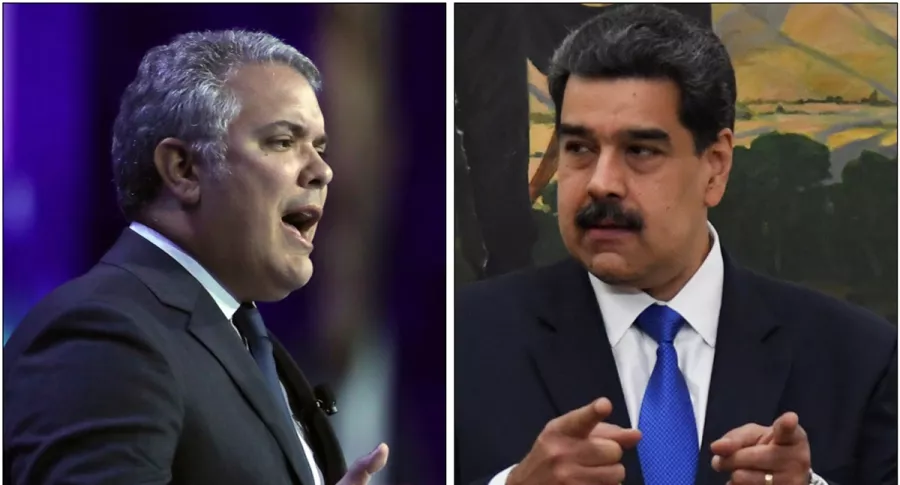Iván Duque y Nicolás Maduro, en fotocomposición de Pulzo.
