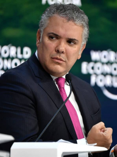 Iván Duque, presidente de Colombia: el Indicador de Seguimiento de la Economía registró una caída de 9,5 % en julio.