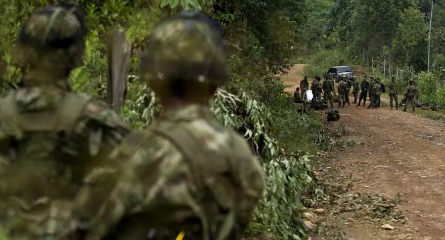 Ejército de Colombia, imagen de referencia: varios indígenas resultaron heridos en medio de combates entre el Ejército y disidencias de las Farc. 