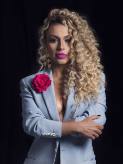 Foto de Maía, quien lloró en su primer concierto sin público en Bogotá